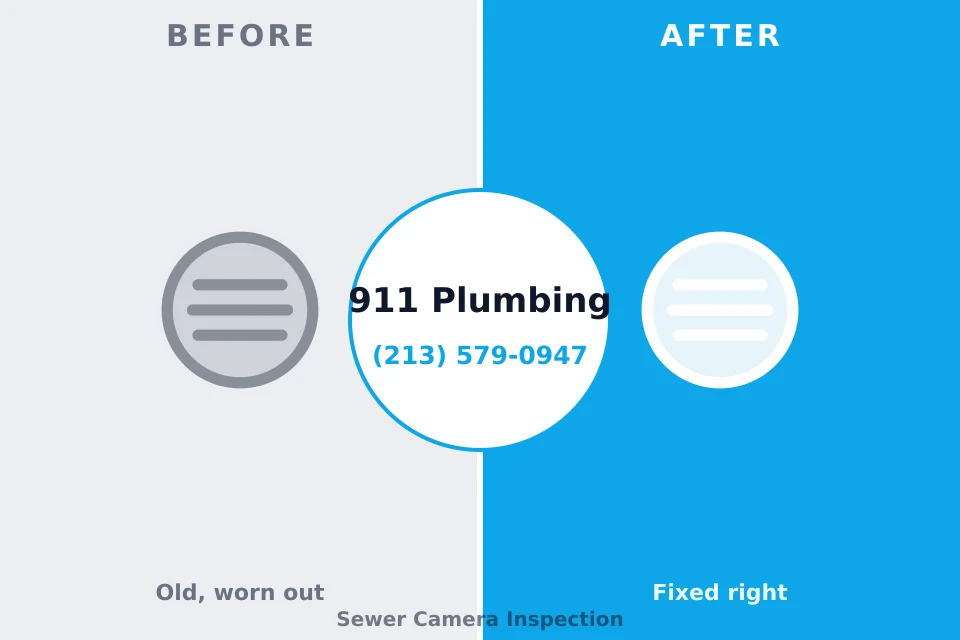 Before and after: plumbing repair Apollo, PA